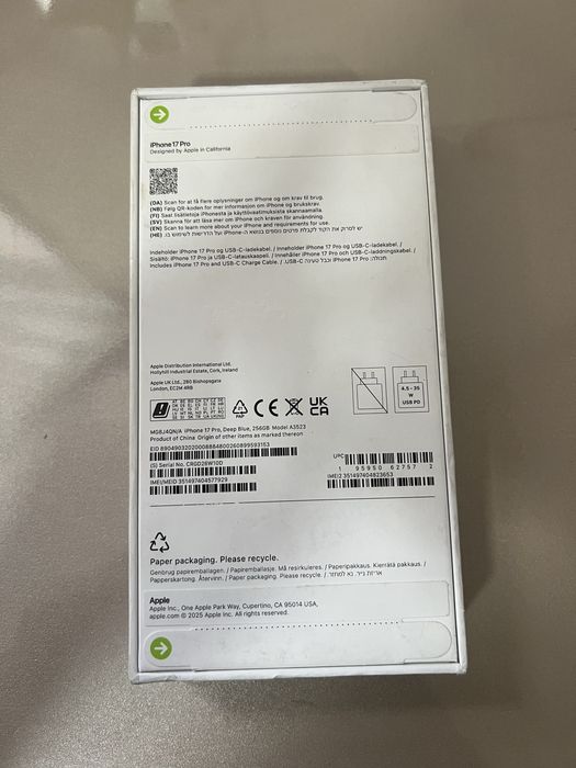 Iphone 17 pro 256gb