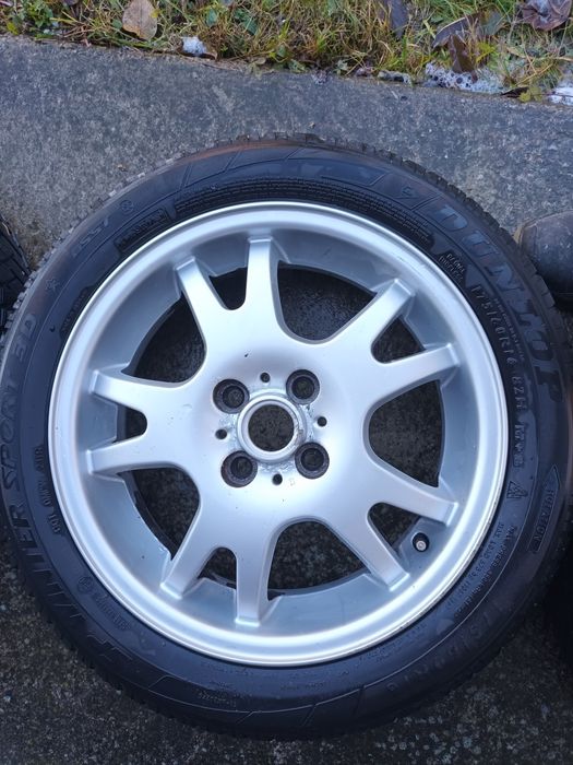 Genti aliaj + cauciucuri iarna Dunlop 175/60 R16