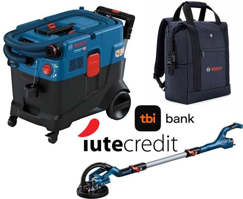 Шлайфмашина жираф за стени Bosch GTR 550 + Прахосмукачка Bosch GAS 12-40 MA