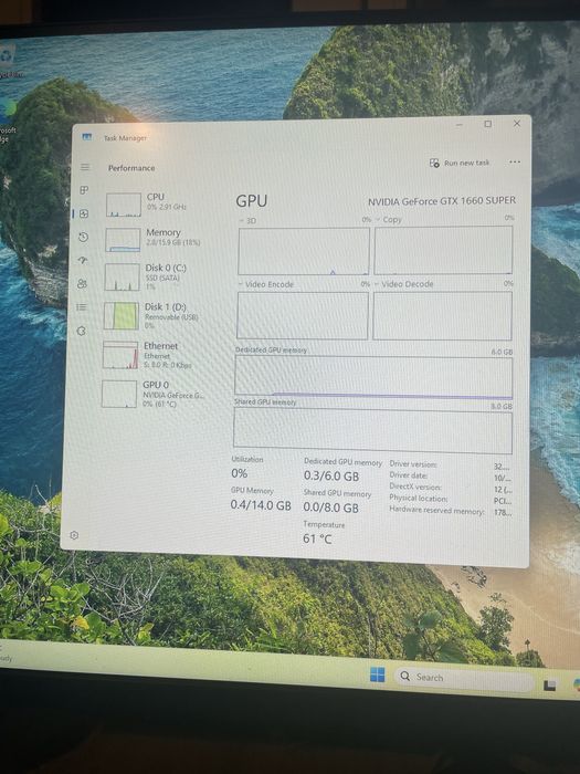 Vand PC Gaming 1660 Super 6GB , Ryzen 5 2600x