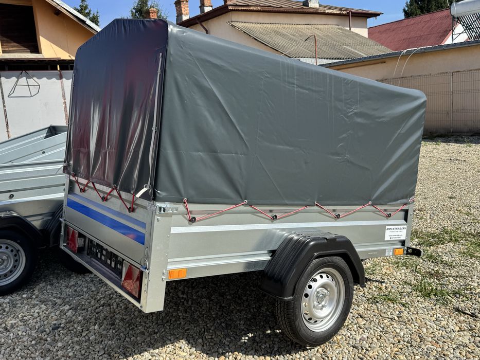 Remorcă nouă cu prelată 750 kg, dimensiuni 205x125x100 cm, RAR efectuat, posibilitate RATE‼️