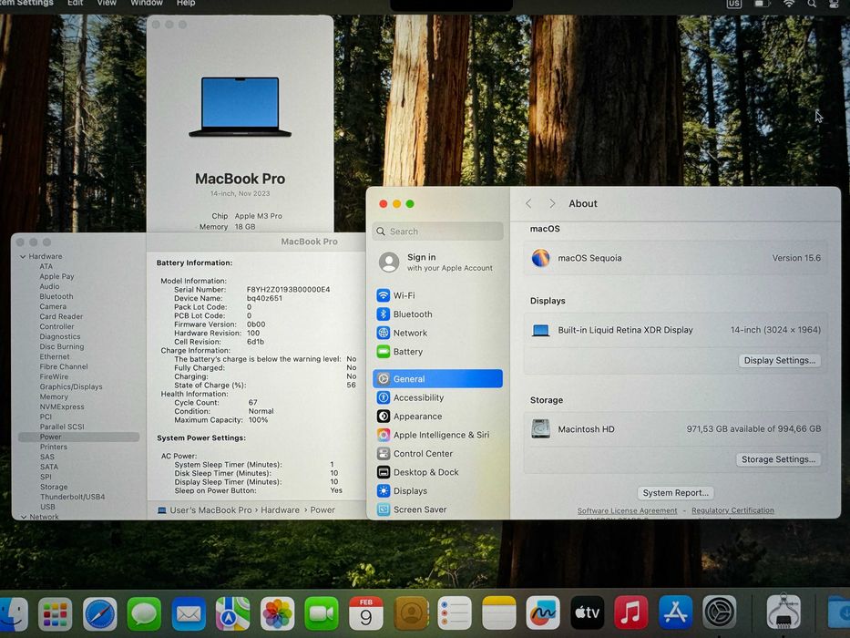 14' Apple MacBook Pro M3 Late 2023 Space Black 18GB RAM/1TB/Бат 100 %