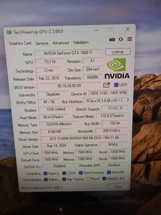 Sistem Desktop Gaming i5 11gen 32g 512g nvme GTX1660ti 6g