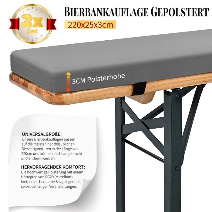 Perne umplute  2 piese 220x25x3 cm