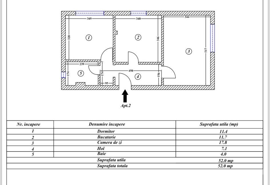 Apartament doua camere