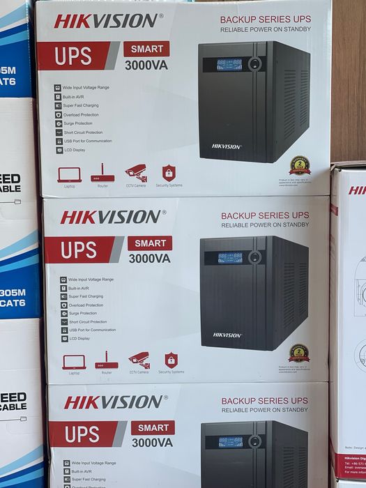 UPS3000VA hikvision 1 yil garantiyasi bor