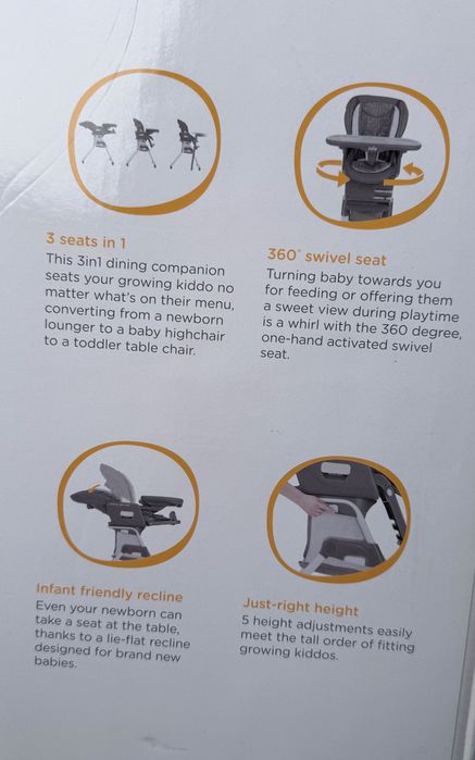 Продаётся детский стульчик для кормления Joie, состояние как новый
