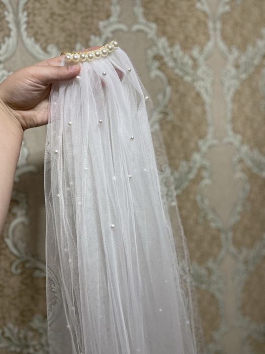 Свадебный букет и фата