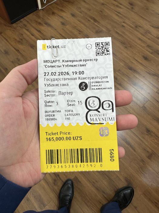 Bilet sotiladi! Motsart