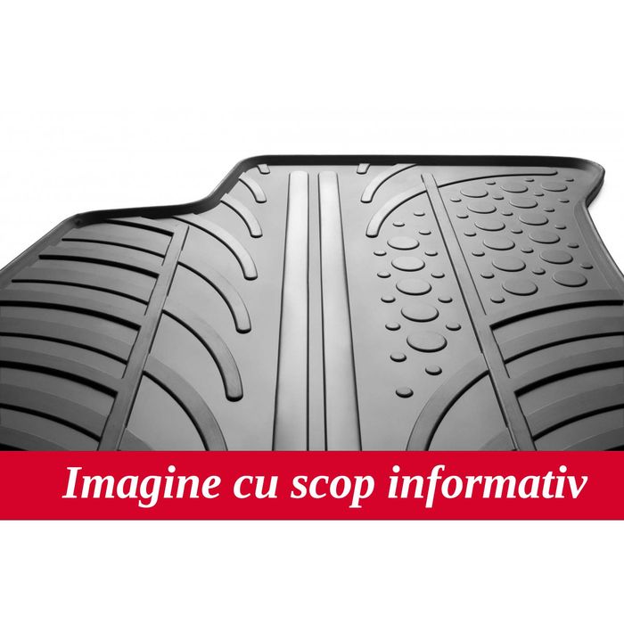 Set covorase auto din cauciuc Audi Q7 (4L) 2006-05.2015, Negru, Gledring, 4 buc
