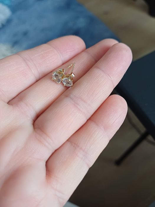 Cercei de aur galben de 14 karate