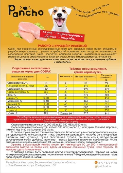 Корм для собак  15кг