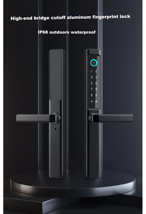 Умный биометрический дверьной замок ES292F Tuya Smart zamok Akfa eshik