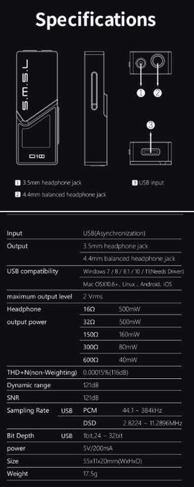 Новый запечатанный ЦАП SMSL D10 500мВт DSD256 PCM 32bit/384kHz