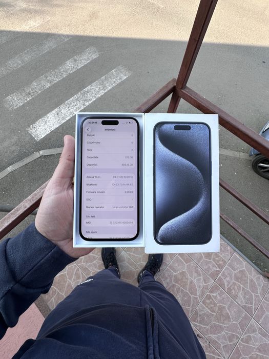 Iphone 15 Pro 512 Gb Neverlock baterie 100% (dezmembrez telefoane