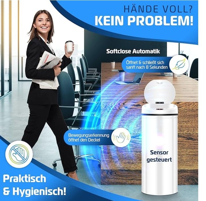 ПРОМО ЦЕНА ! Автоматичен сензорен кош за боклук 56 литра