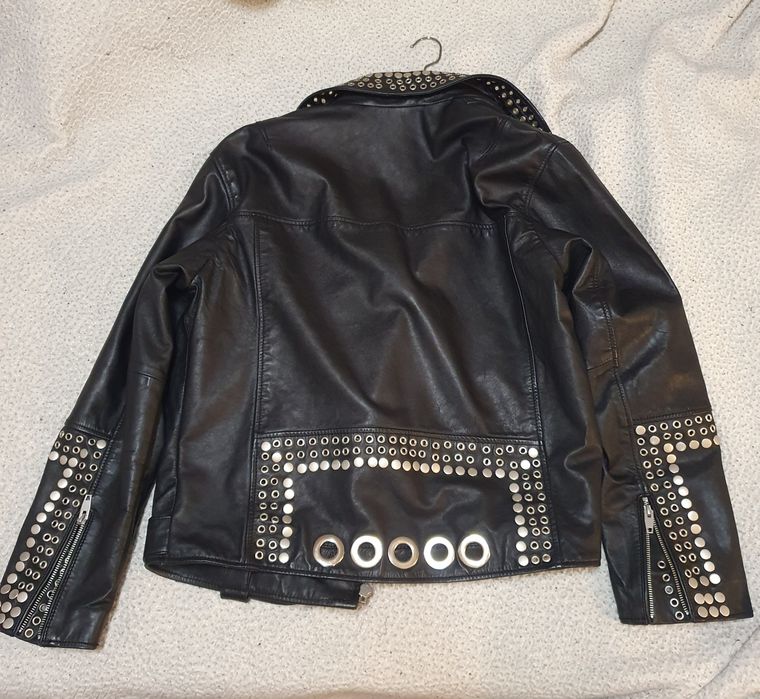 Geaca piele biker,moto