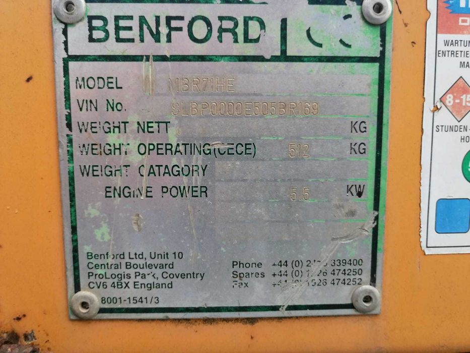 Mini cilindru vibro-compactor Mecalac-Terex MBR71