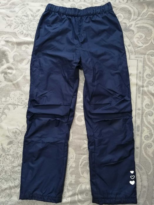 Болоньевые брюки для девочек для зимы