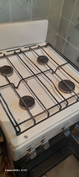 Газ плита в рабочем состоянии