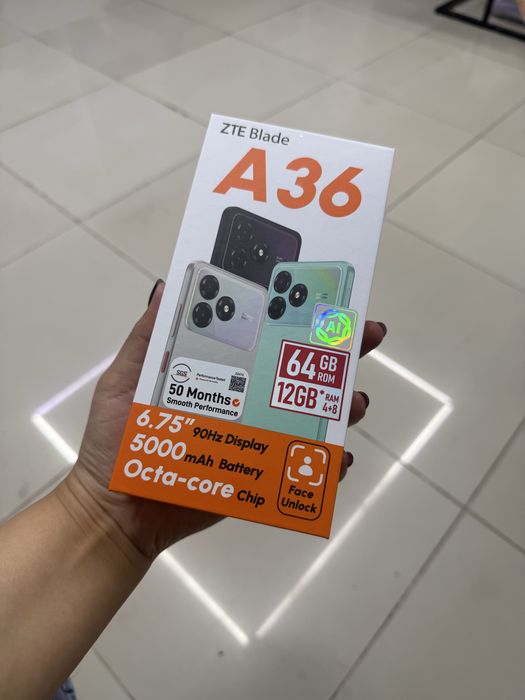 продам новый телефон ZTE A36 64gb