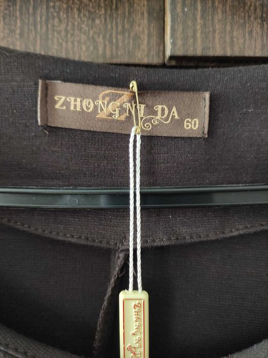 Платье с длинным рукавом, размер 60