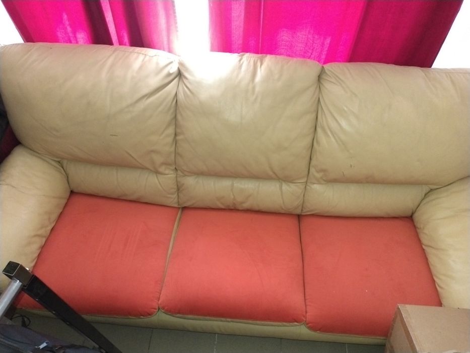 Set canapea din piele + 2 fotolii