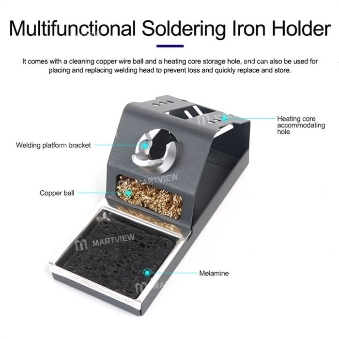 Профессиональная паяльная станция GVM T12-XS с постоянной температурой