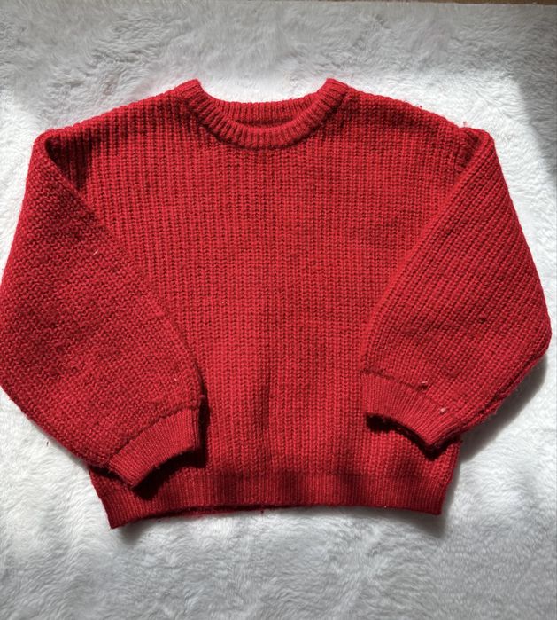 Свитер Zara красный 4-5 лет