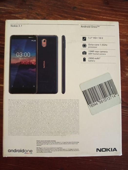 Продавам телефон NOKIA 3.1