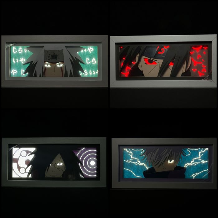 Аниме светильник (лайтбокс) | 3D ночник | One Piece, Naruto