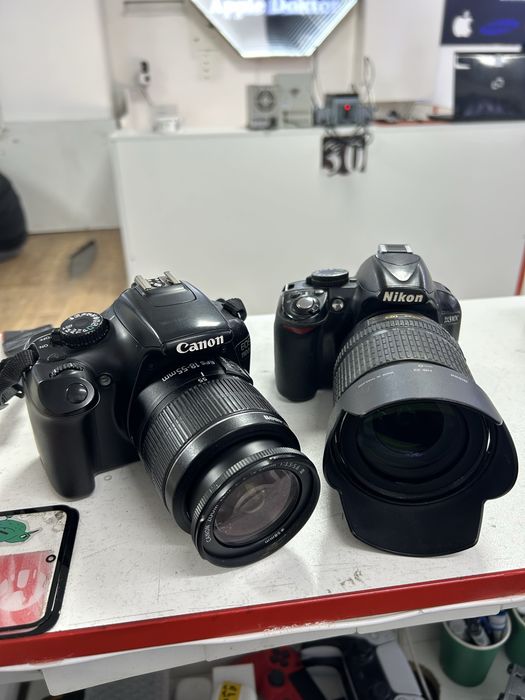 2 камеры по цене одной nikon d3100, canon ds126291