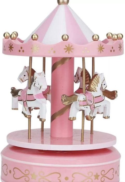 Музикална Автентична Кутия Carousel с Въртележка за Бебета