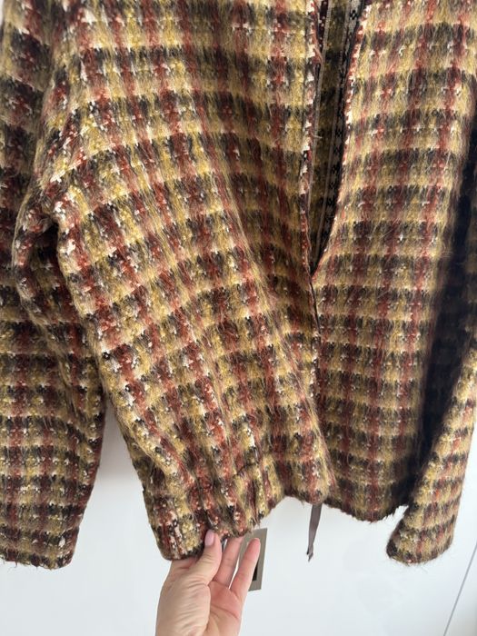 Sacou multicolor din lana