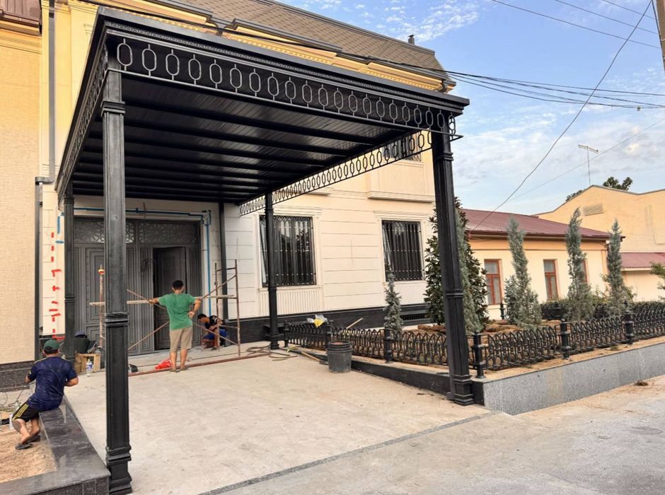 Darvoza Reshotka Naves perila Ворота решётка навес калитка