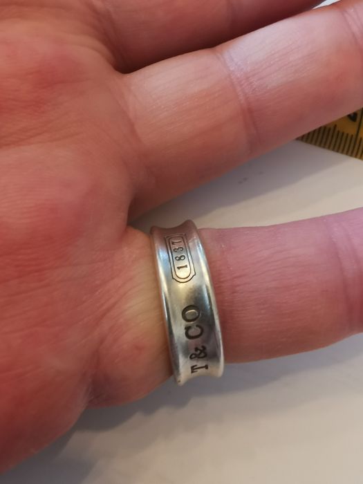 Inel,verighete Tiffany argint