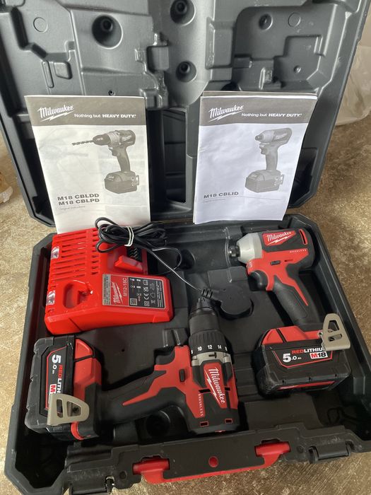 Milwakee M18 v 4 seturi impact si autofiletanta diferite