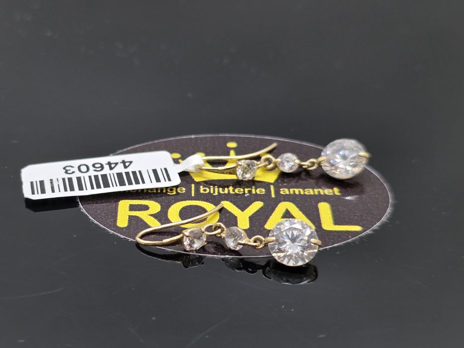 Bijuteria Royal:Cercei aur 14k/1.42 gr