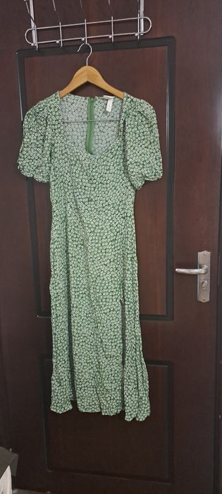 Mиди зелена рокля H&M