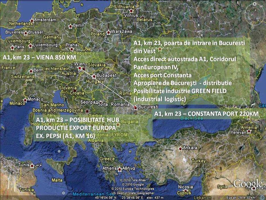 Teren industrial A1 Km 23. Joita intravilan. 5000mp