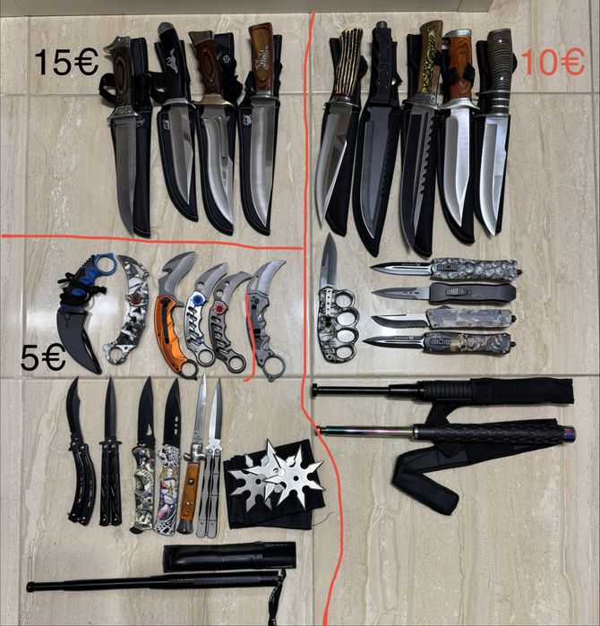 Нож ловен, сгъваем, автоматичен