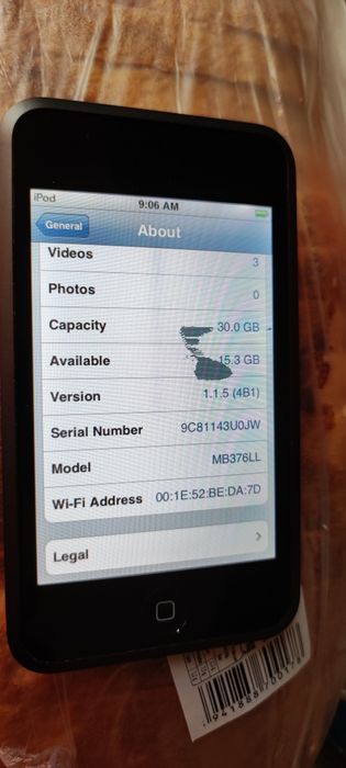 Apple ipod touch A1213 Model 1st Generation