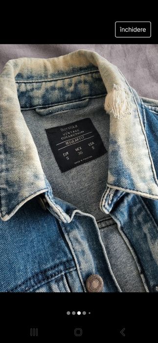 Geaca denim bershka vintage