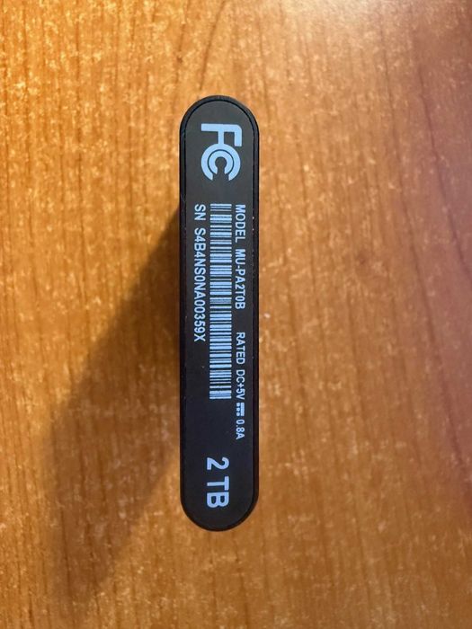 2TB Samsung Portable SSD T5 mSATA SSD 2.5 2TB USB 3.1 (MU-PA2T0B)