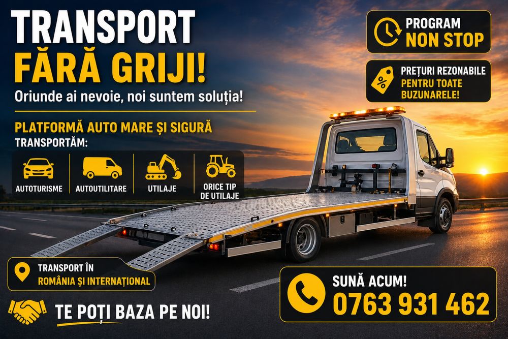 Tractari auto Bucuresti-Ilfov