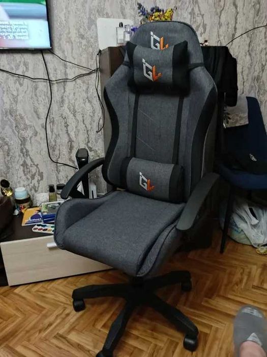 НОВ Стилен Геймърски стол GAMELAB NOMAD Breeze, тъмносив