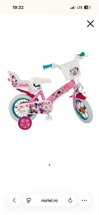Vand bicicleta Minnie cu roti ajutatoare ,achizitionata din Noriel