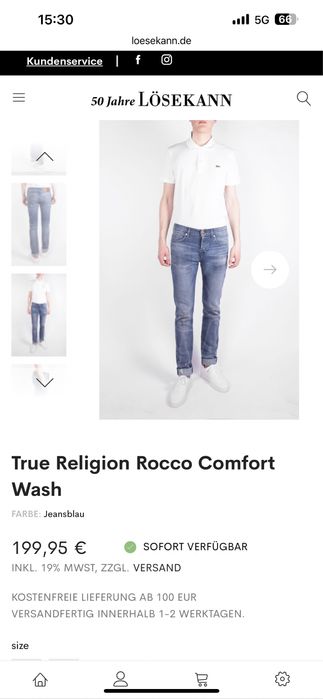 Мъжки дънки True Religion 33 размер НОВИ