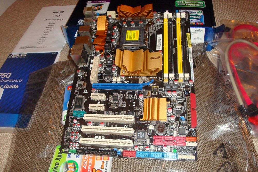 vintage pachet colectie Placa de baza Asus P5Q full box