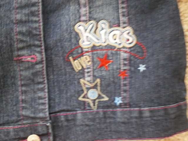 Детски дънков комплект дънково яке с панталон, нов, размер 1